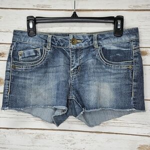 Jolt Distressed Cut Off Blue Jean Shorts Size 5